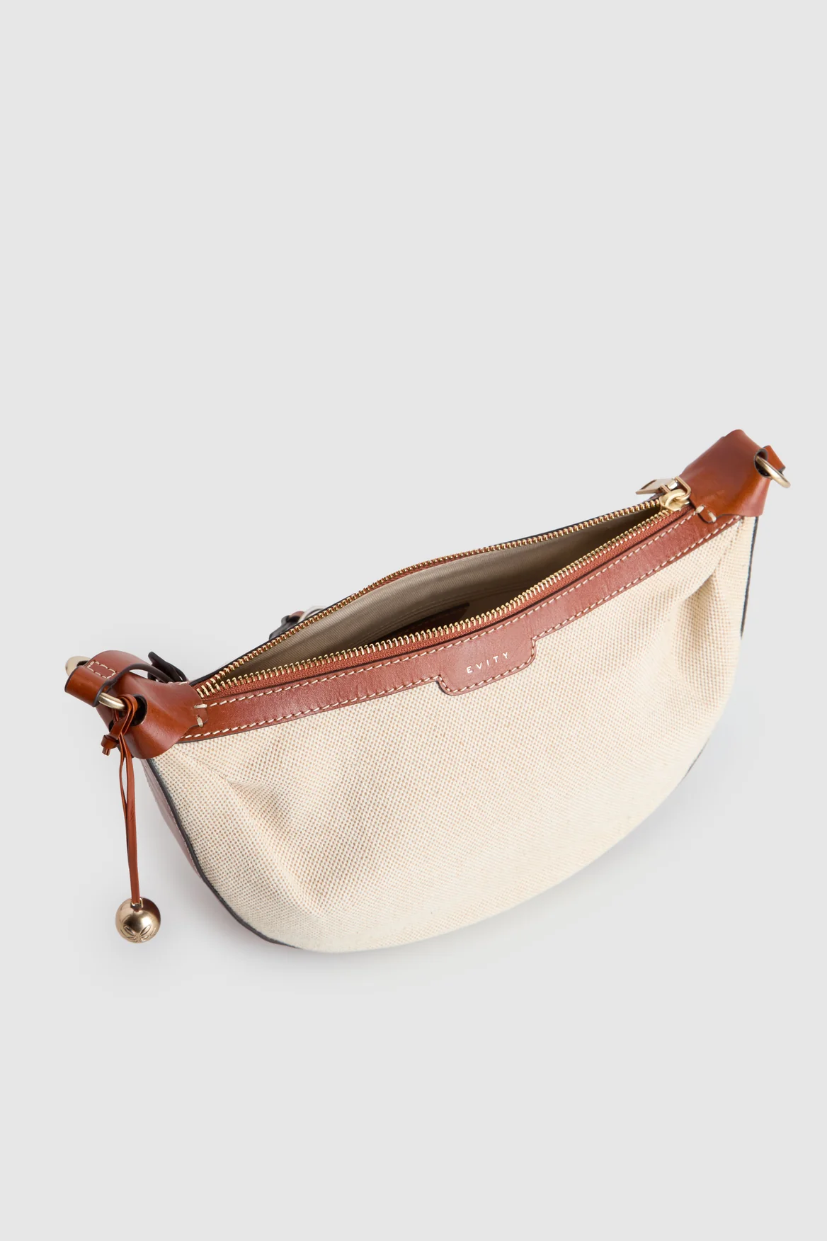 Alana Leather Canvas Crossbody Bag - Image 4