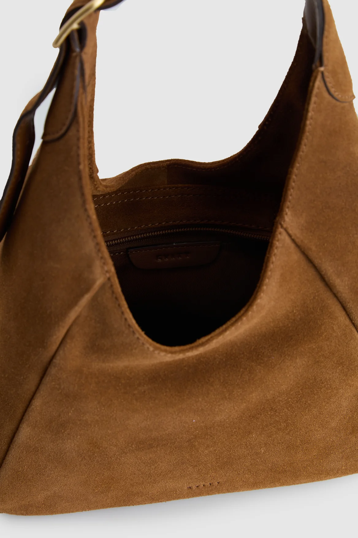 Alexa Leather Small Suede Hobo Bag - Image 4