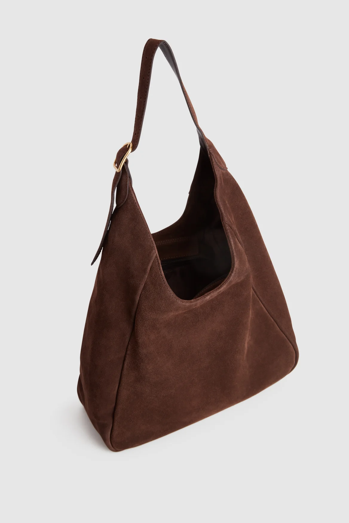 Alexa Leather Suede Hobo Bag - Image 4