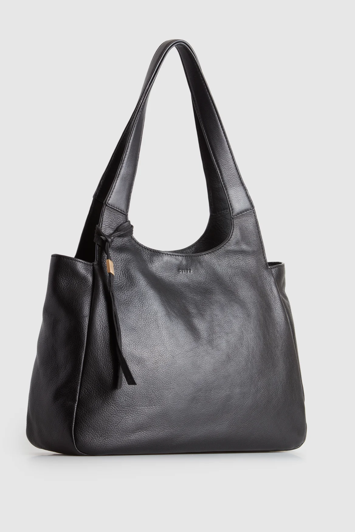 Clara Leather Charm Tote Bag - Image 2