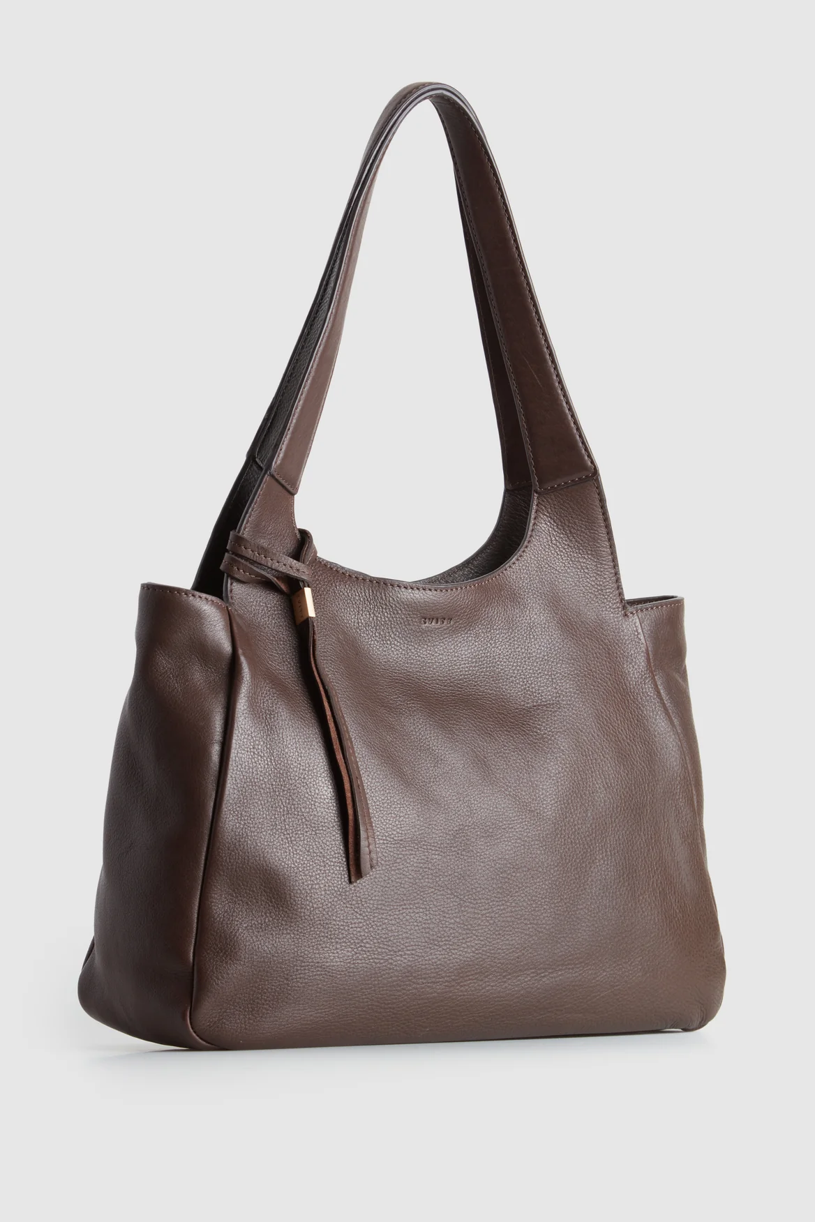 Clara Leather Charm Tote Bag - Image 2