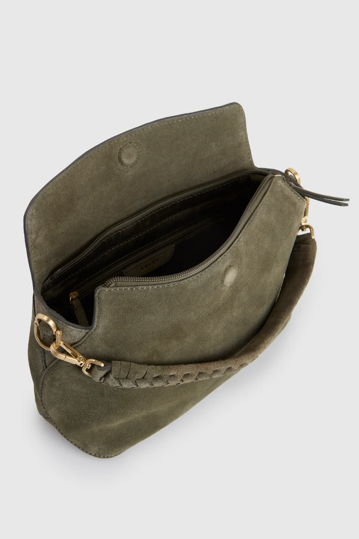 Clara Suede Leather Grab Bag - Image 4