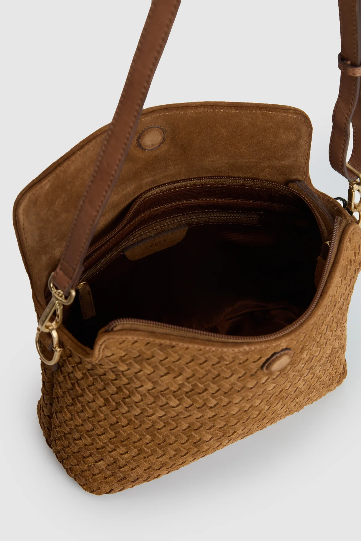 Clara Suede Leather Grab Bag - Image 4