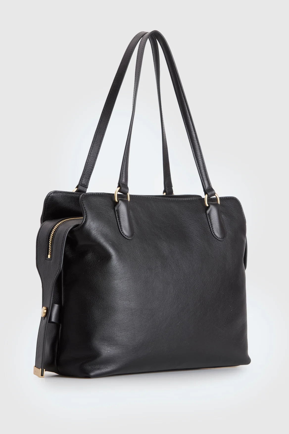 Clover Leather Work Tote Bag - Image 2