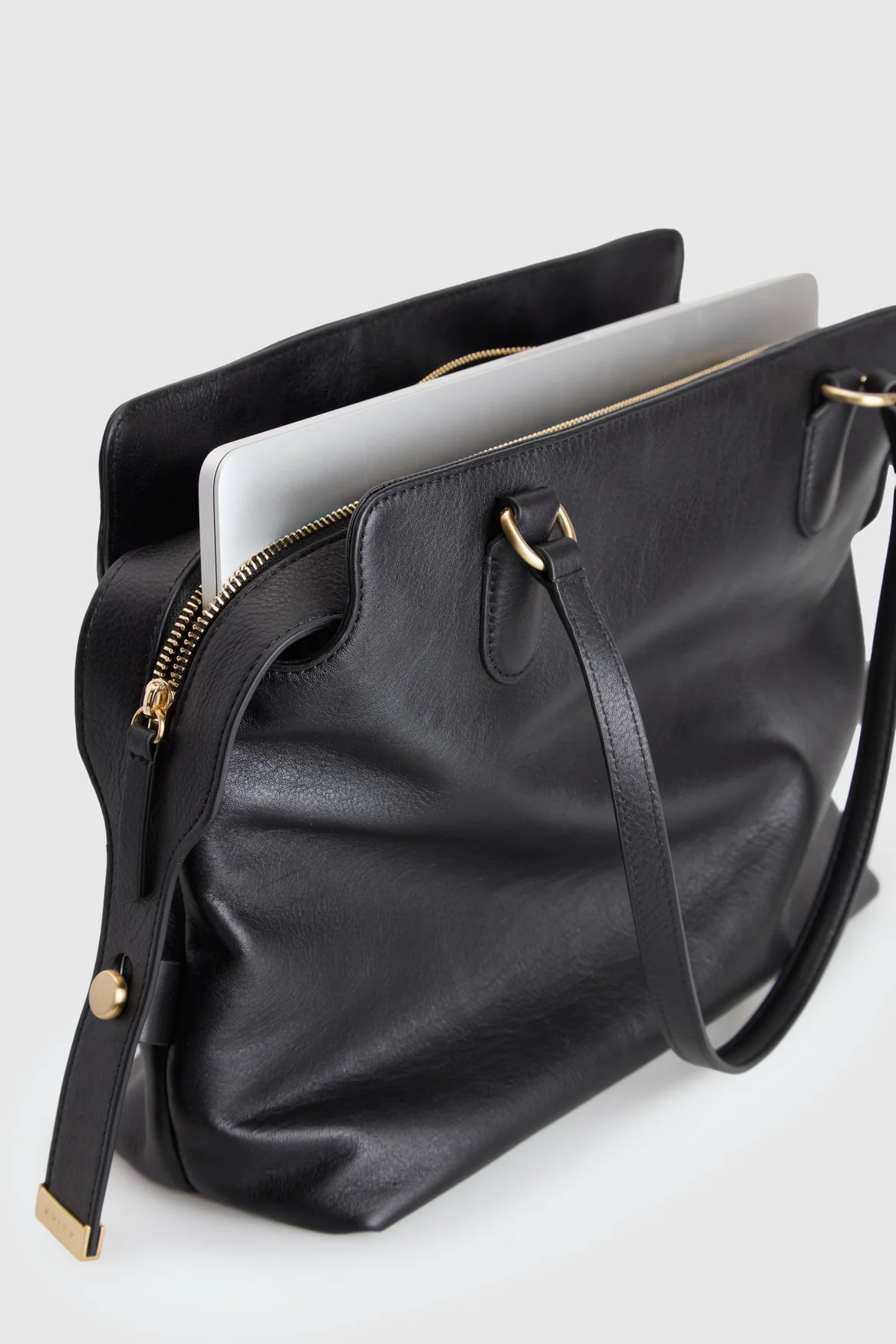 Clover Leather Work Tote Bag - Image 4
