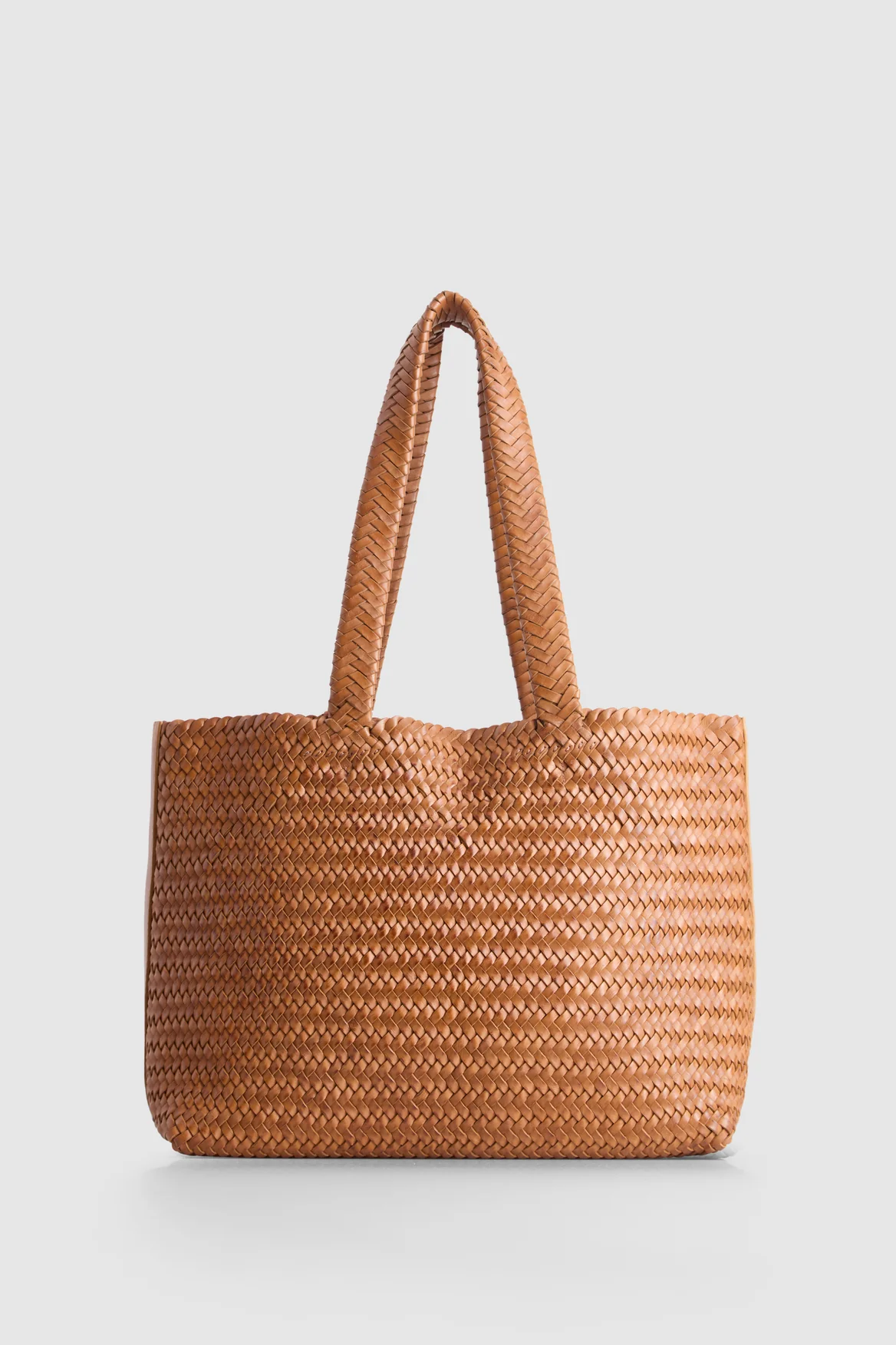Elise Leather Weave Tote Bag - Image 3