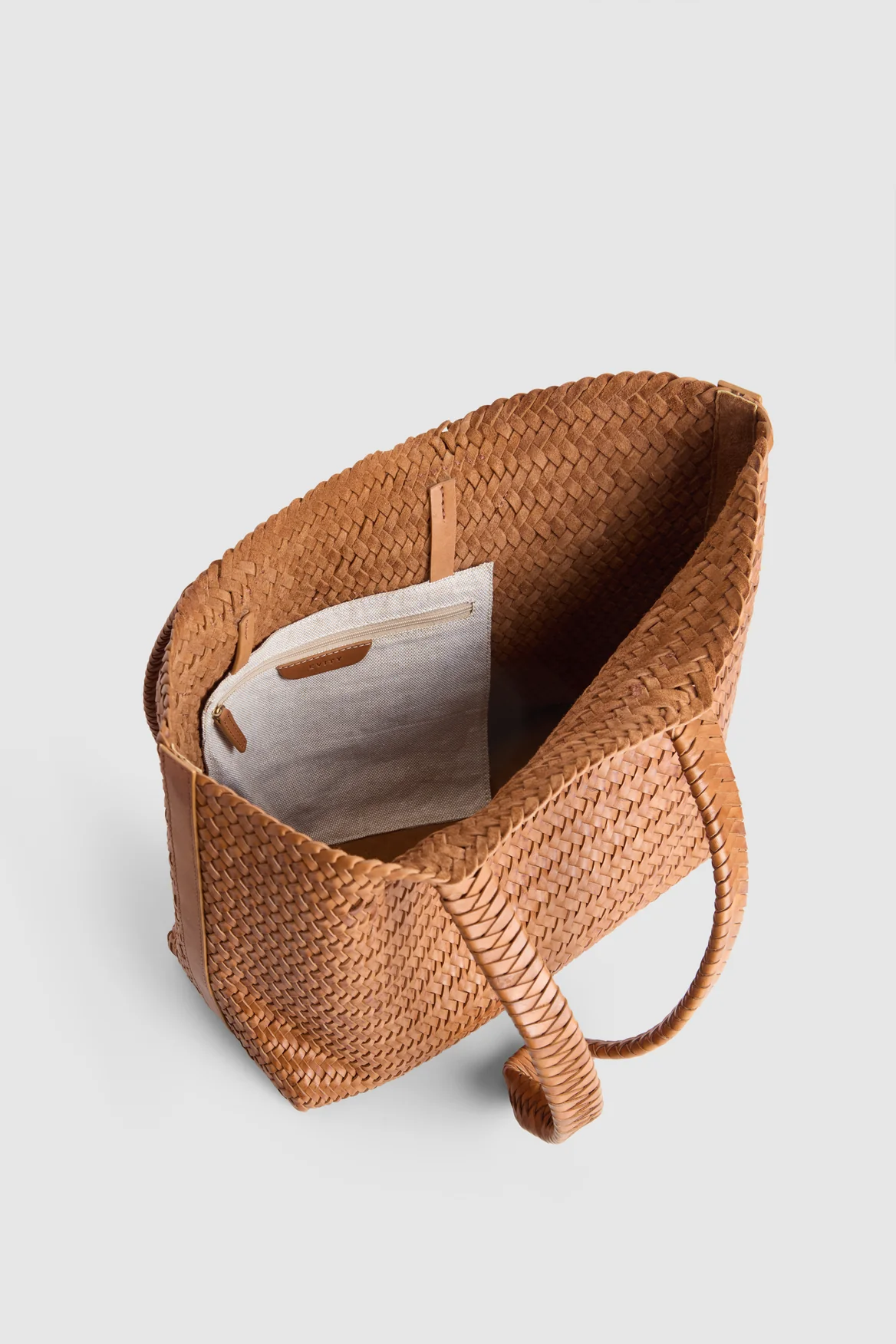 Elise Leather Weave Tote Bag - Image 4