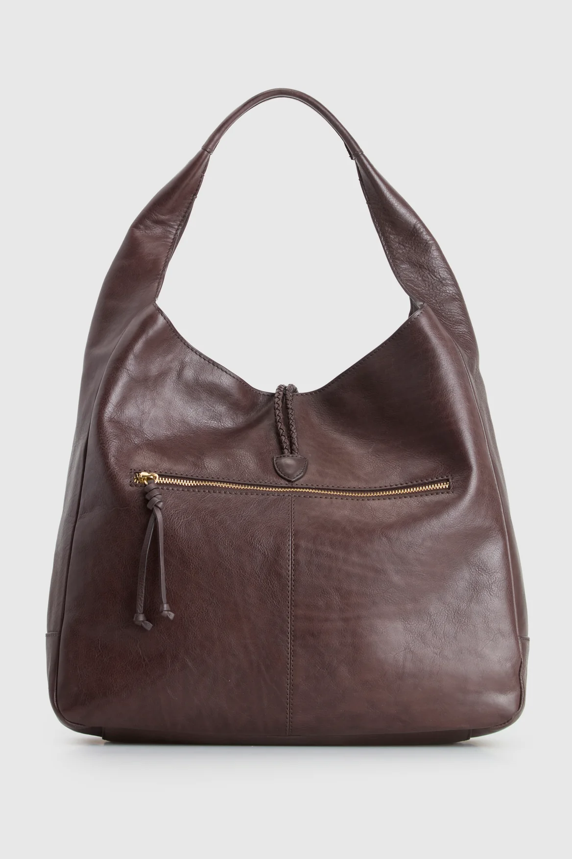 Emmy Leather Large Hobo Bag - Image 3