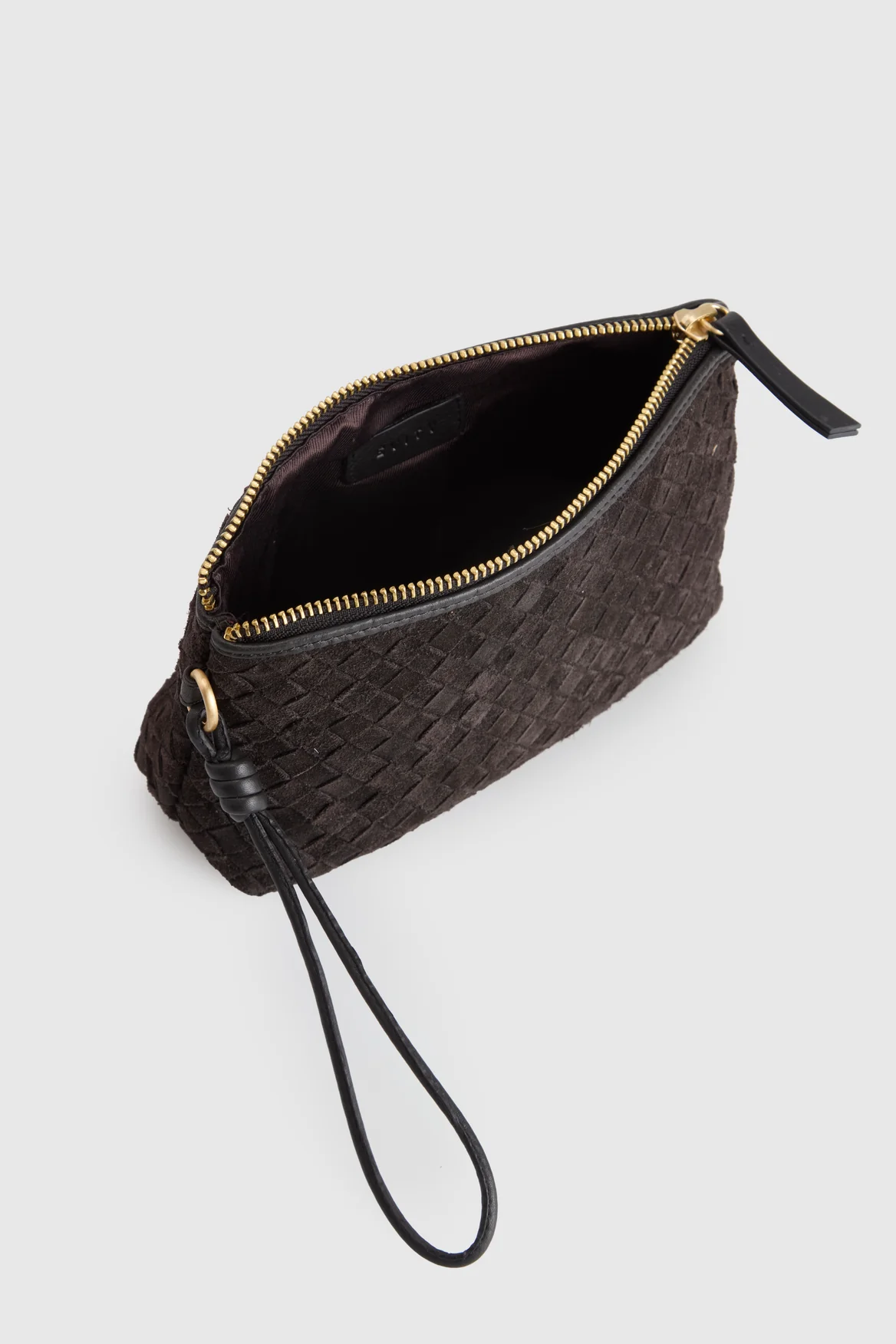 Ines Suede Weave Pouch - Image 3