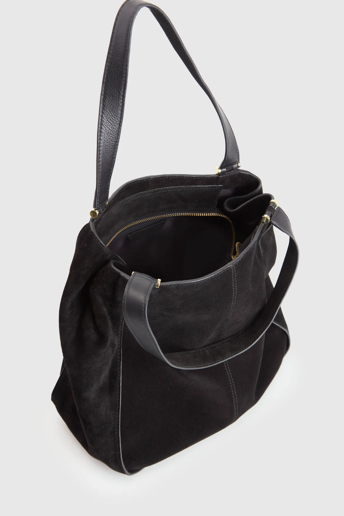 Iris Suede Leather Tote Bag - Image 4