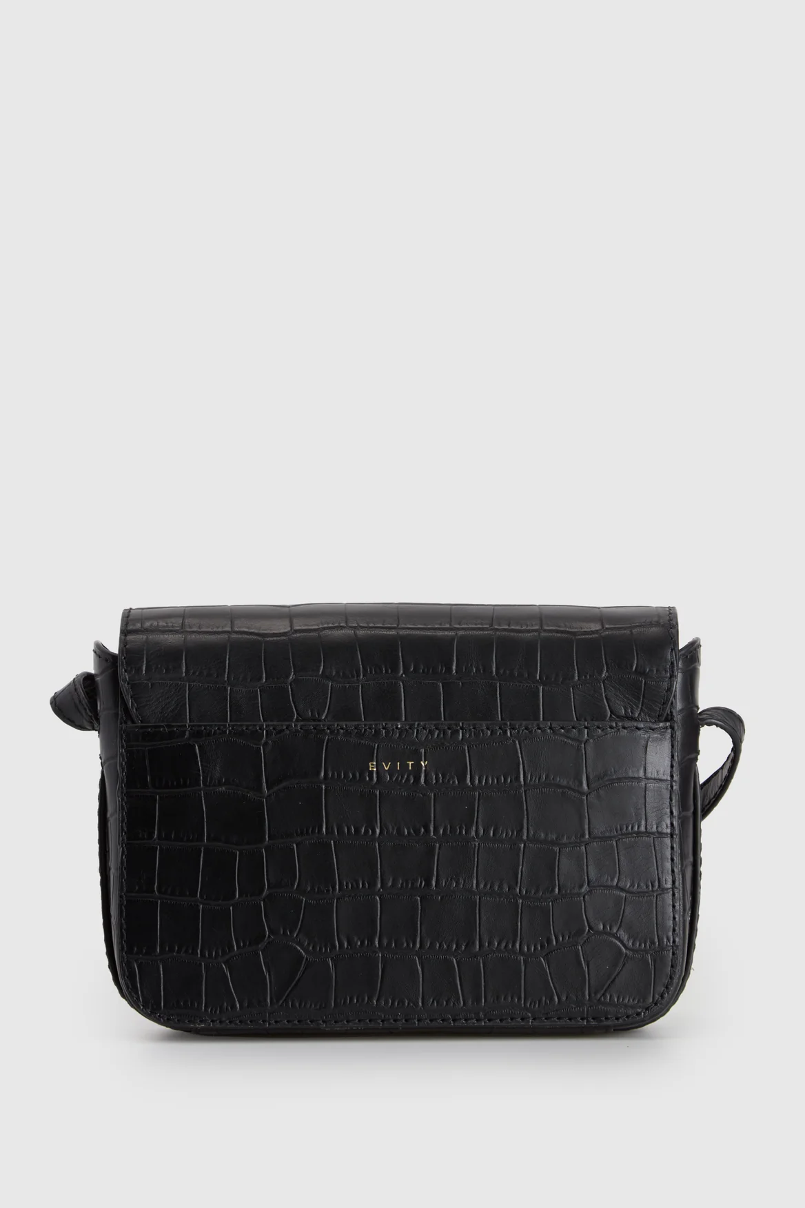 Lila Leather Flap Crossbody Bag - Image 3