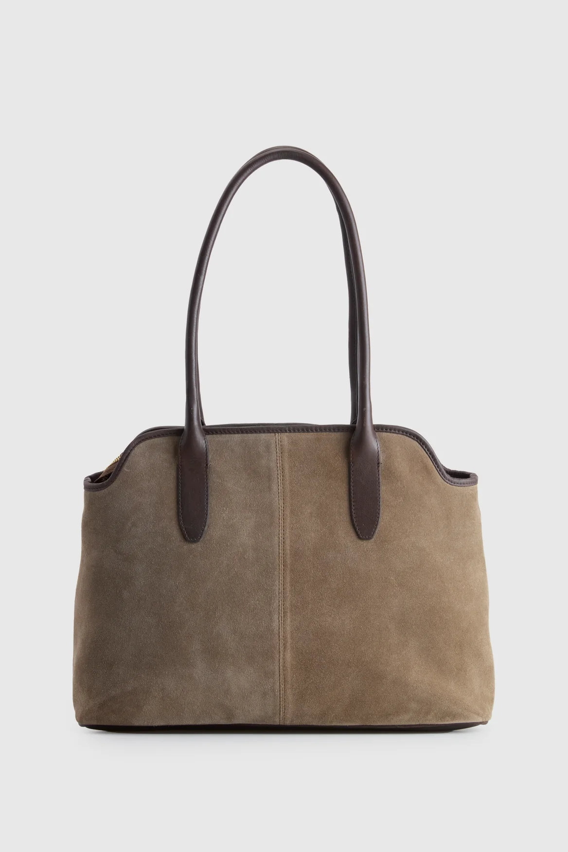 Malia Leather Suede Tote Bag - Image 3