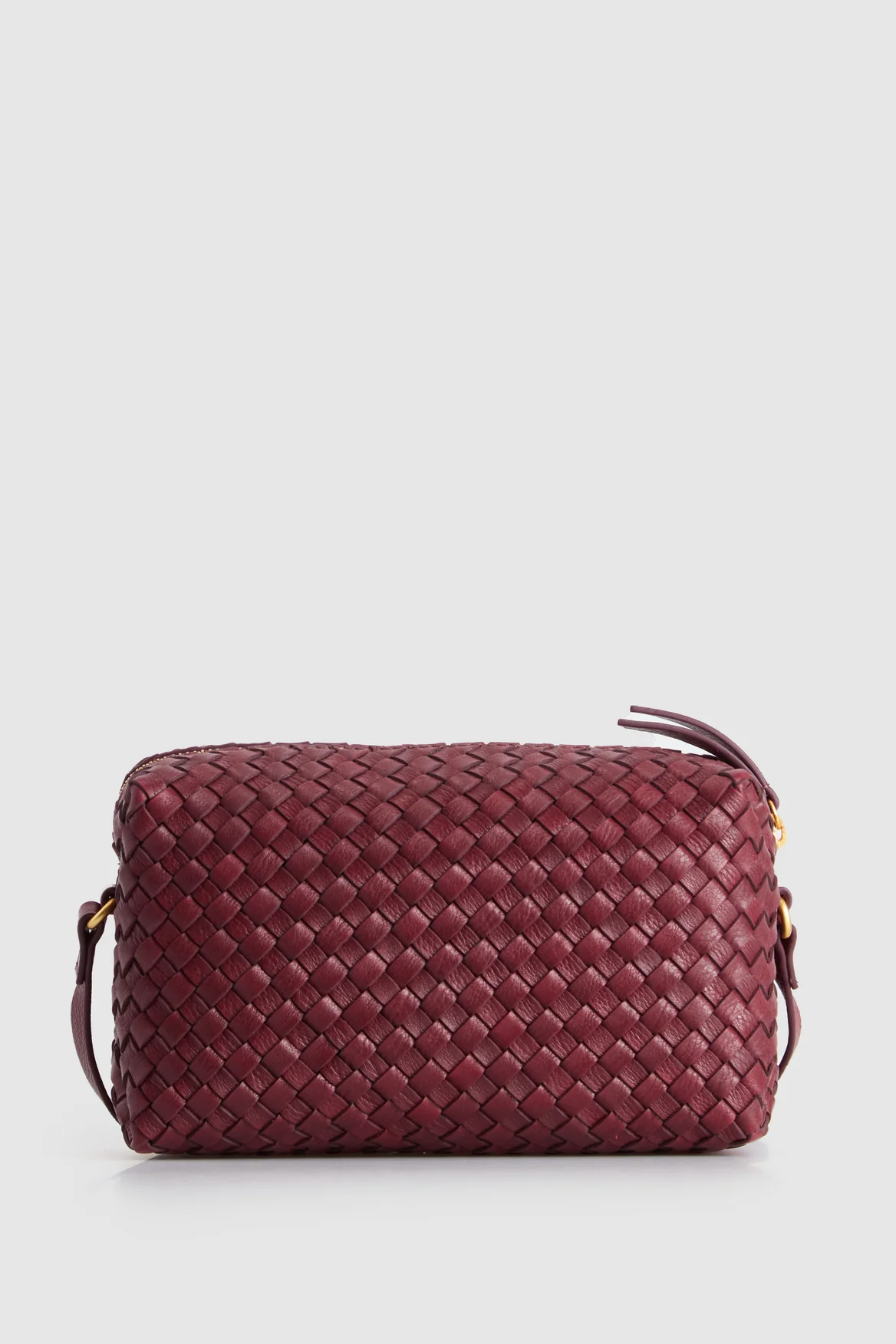 Margo Leather Weave Crossbody Bag - Image 4
