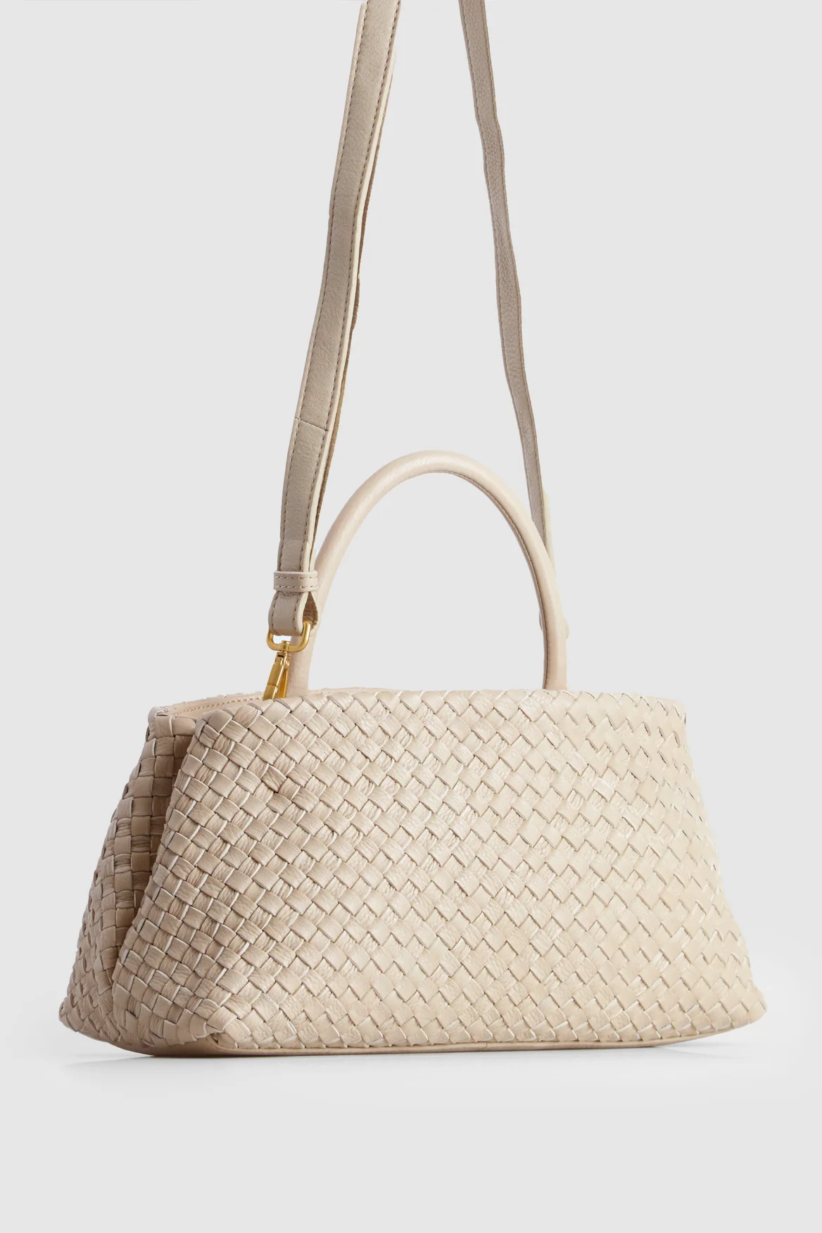 Margo Leather Weave Shopper Bag - Image 3