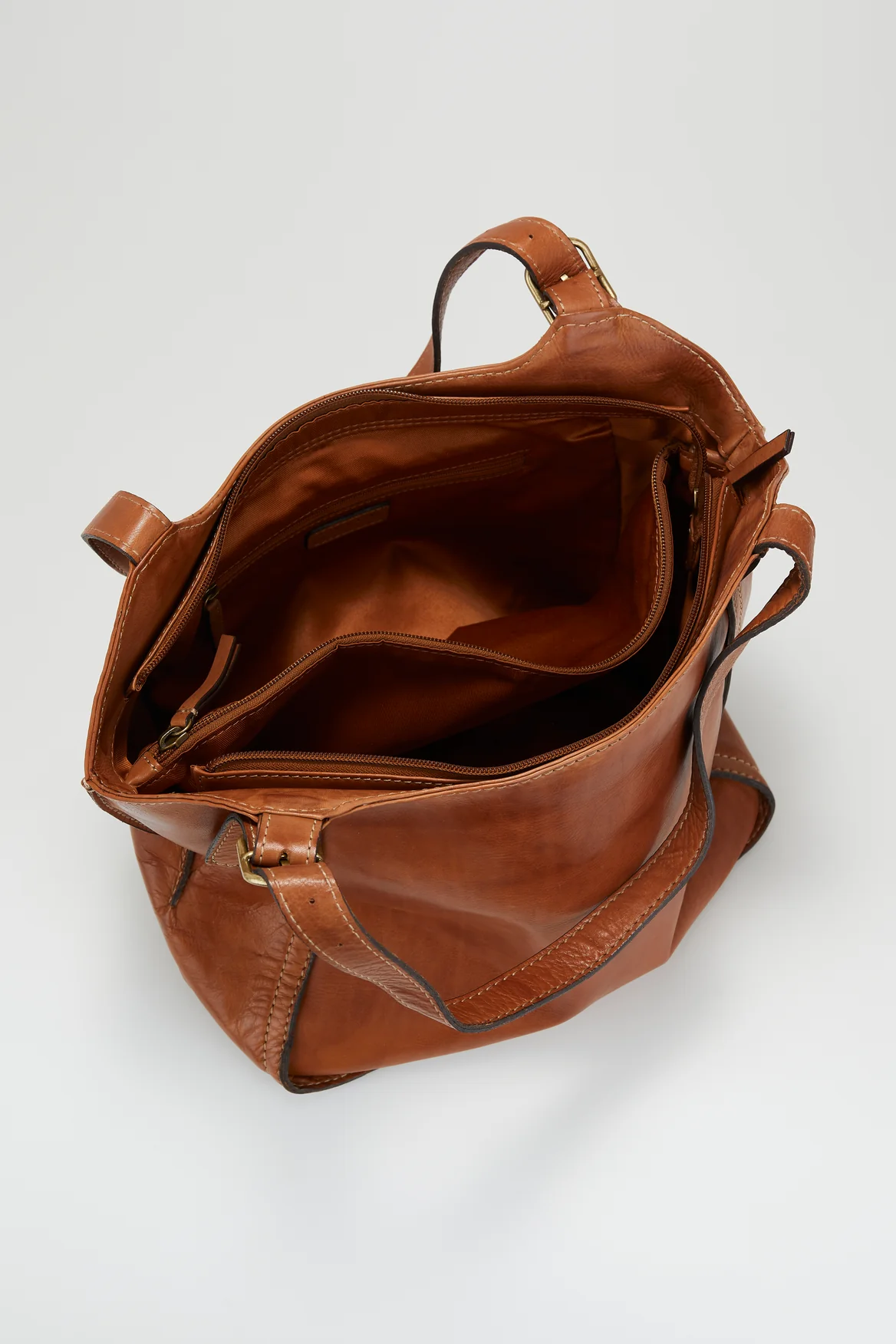 Maya Leather Buckle Tote Bag - Image 3