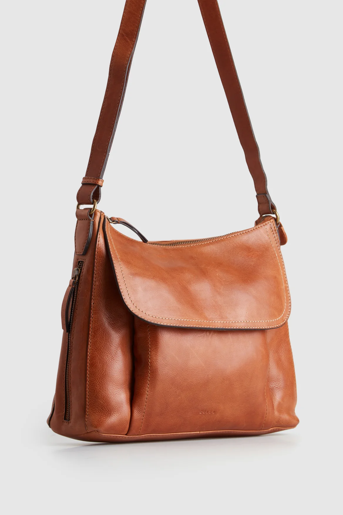 Maya Leather Large Crossbody Bag - Image 2