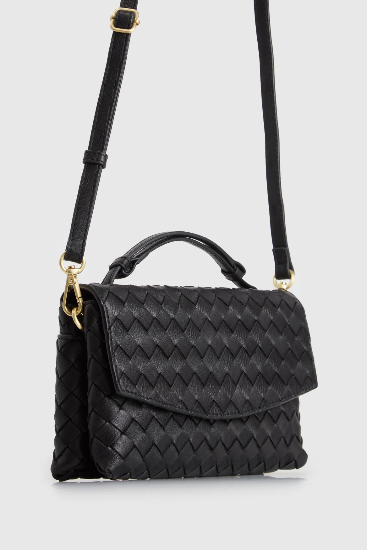 Nieve Leather Flap Crossbody Bag - Image 2