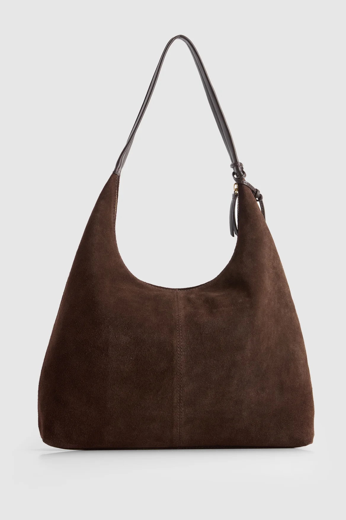 Nina Leather Suede Hobo Bag - Image 5