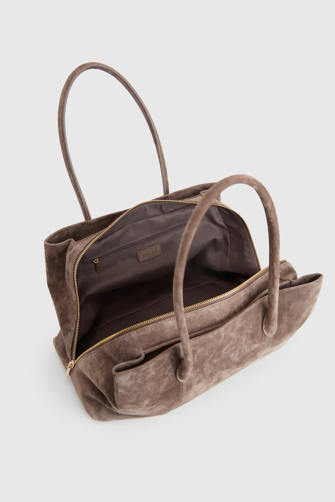 Noemie Leather Suede Tote Bag - Image 4