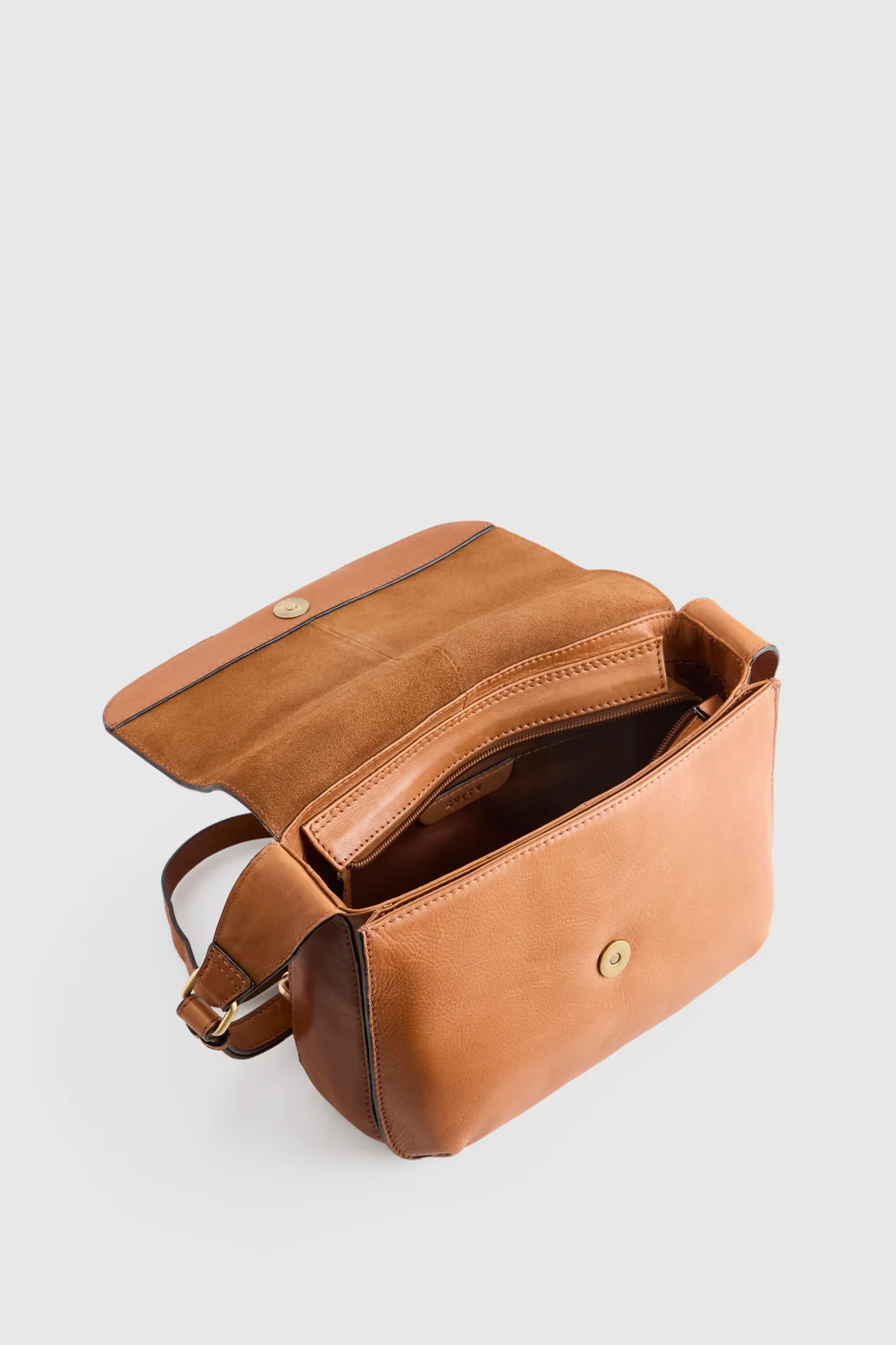 Sofia Leather Flap Crossbody Bag - Image 4