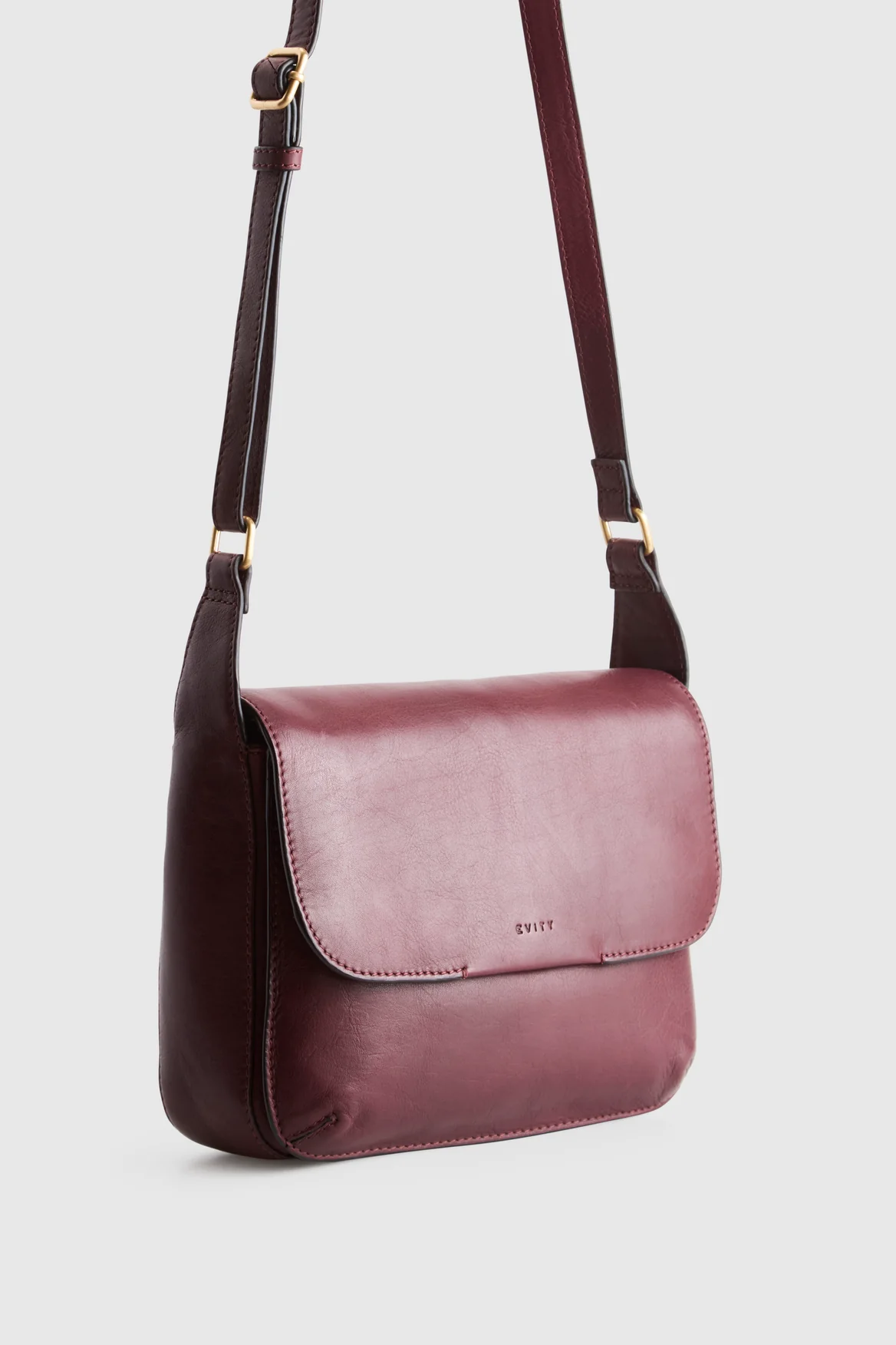 Sofia Leather Flap Crossbody Bag - Image 3