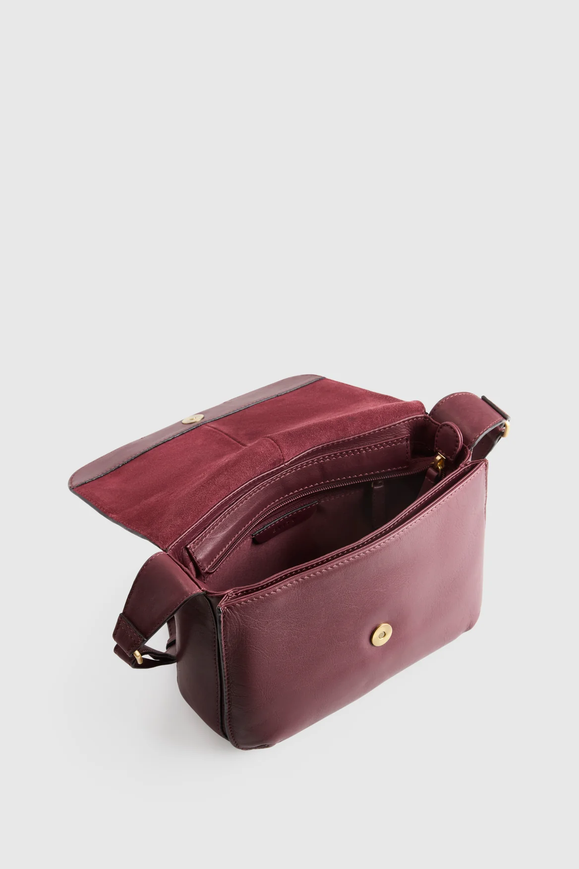 Sofia Leather Flap Crossbody Bag - Image 4
