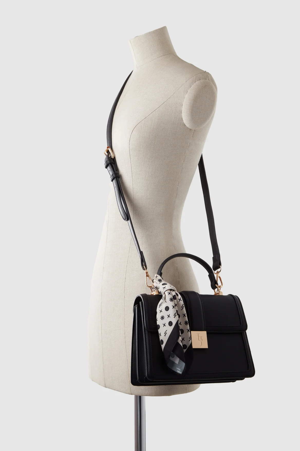 Scarf Top Handle Bag - Image 5