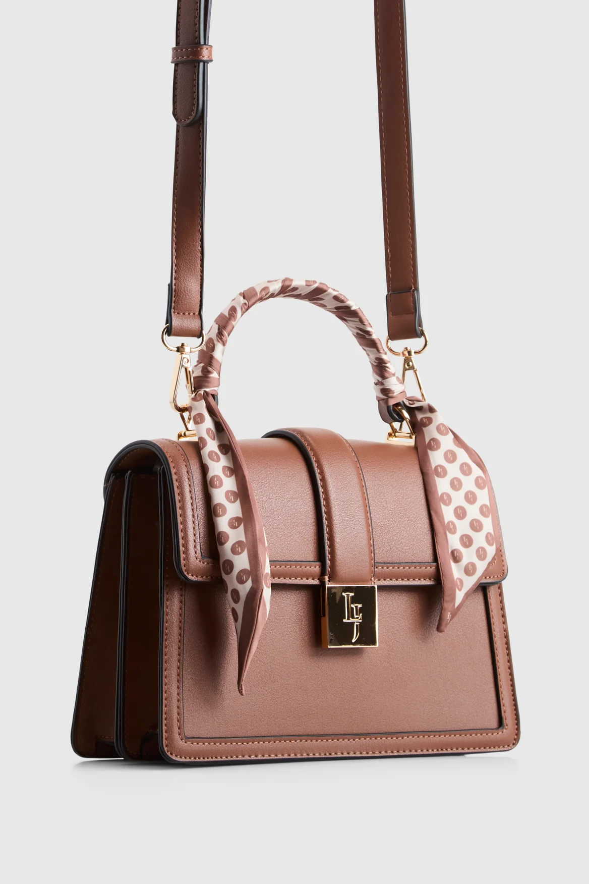 Scarf Top Handle Bag - Image 2