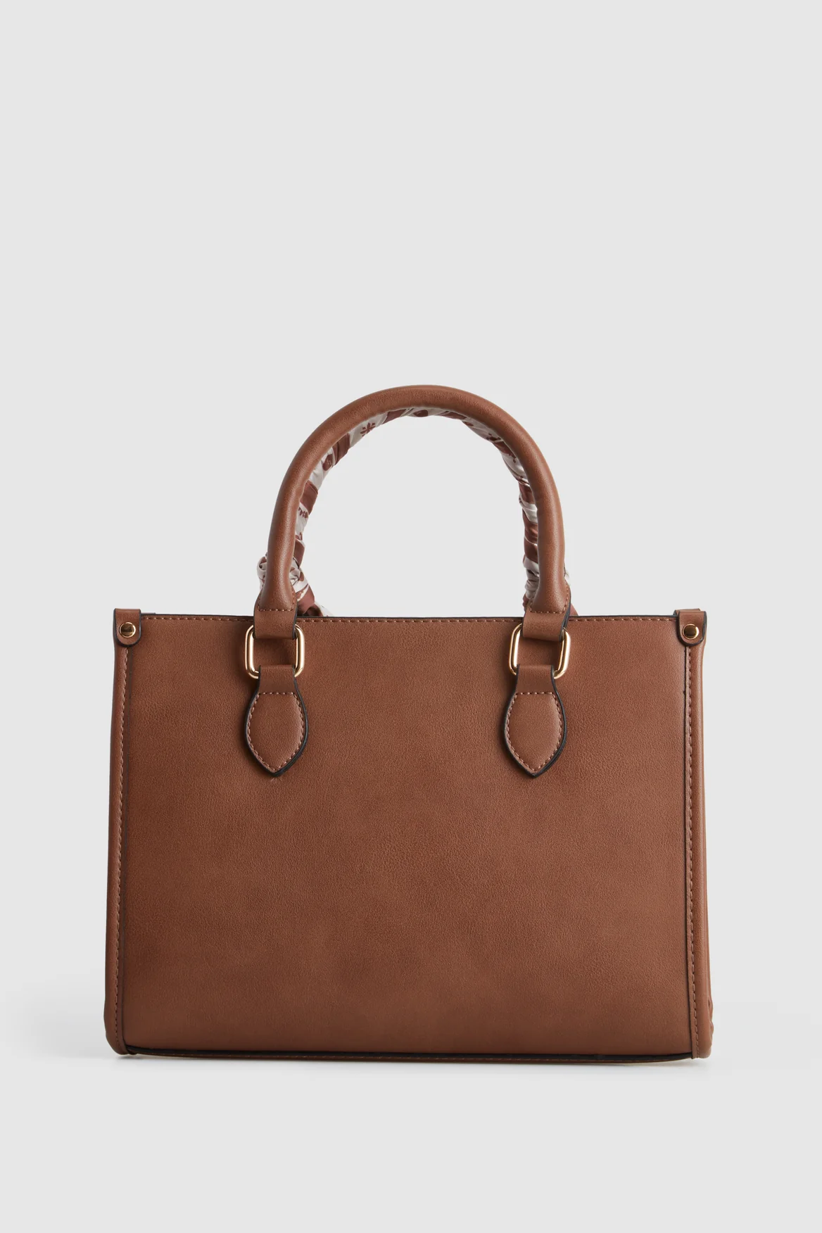 Small Tote Bag With Scarf - Image 3