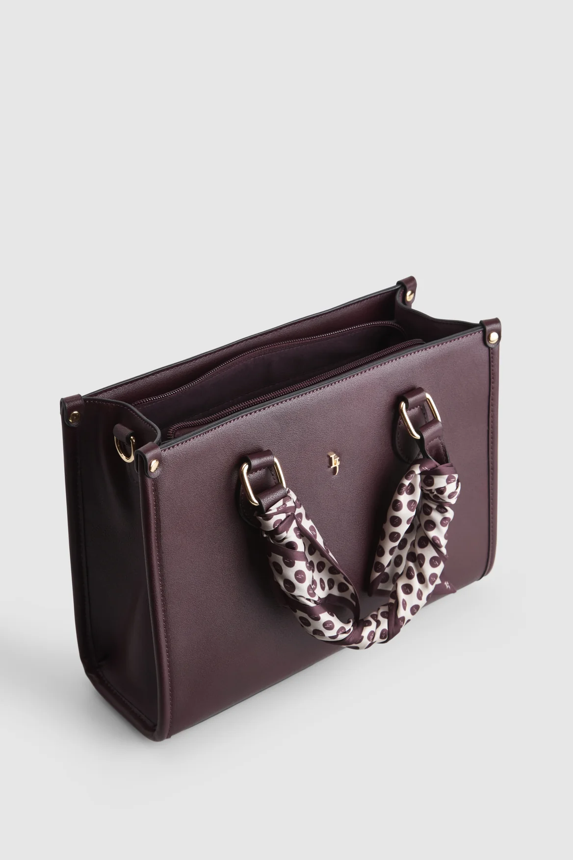 Small Tote Bag With Scarf - Image 4