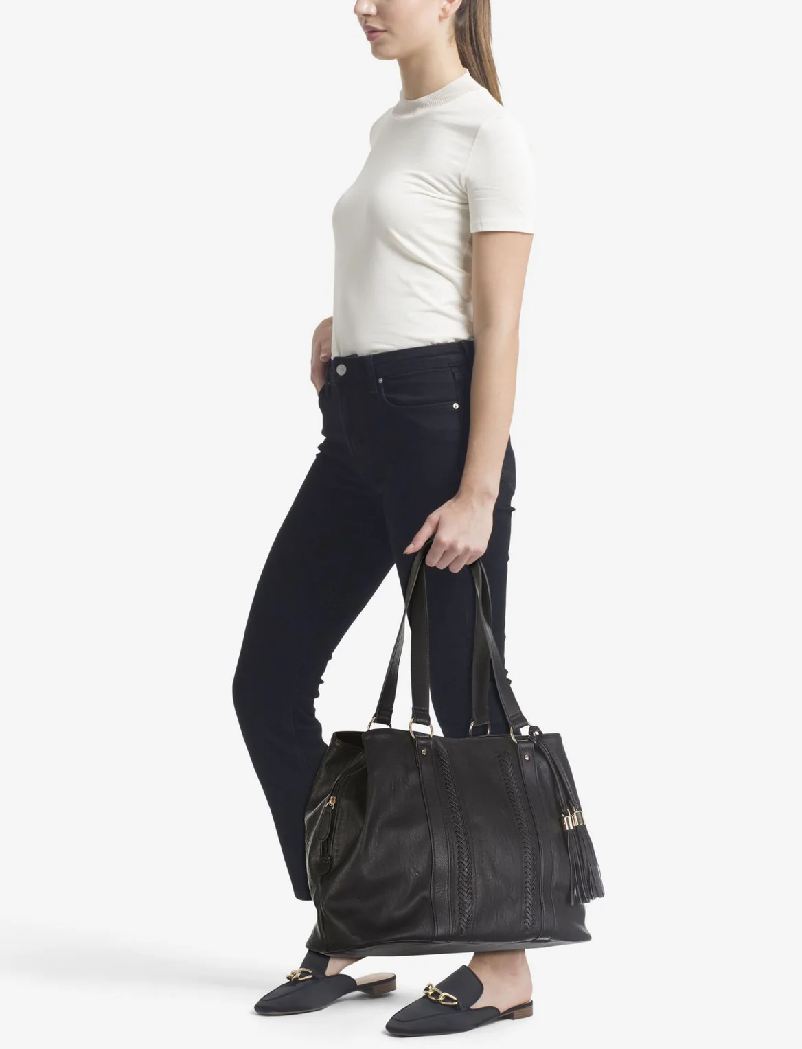3 Compartment Soft Tote Bag - Image 4