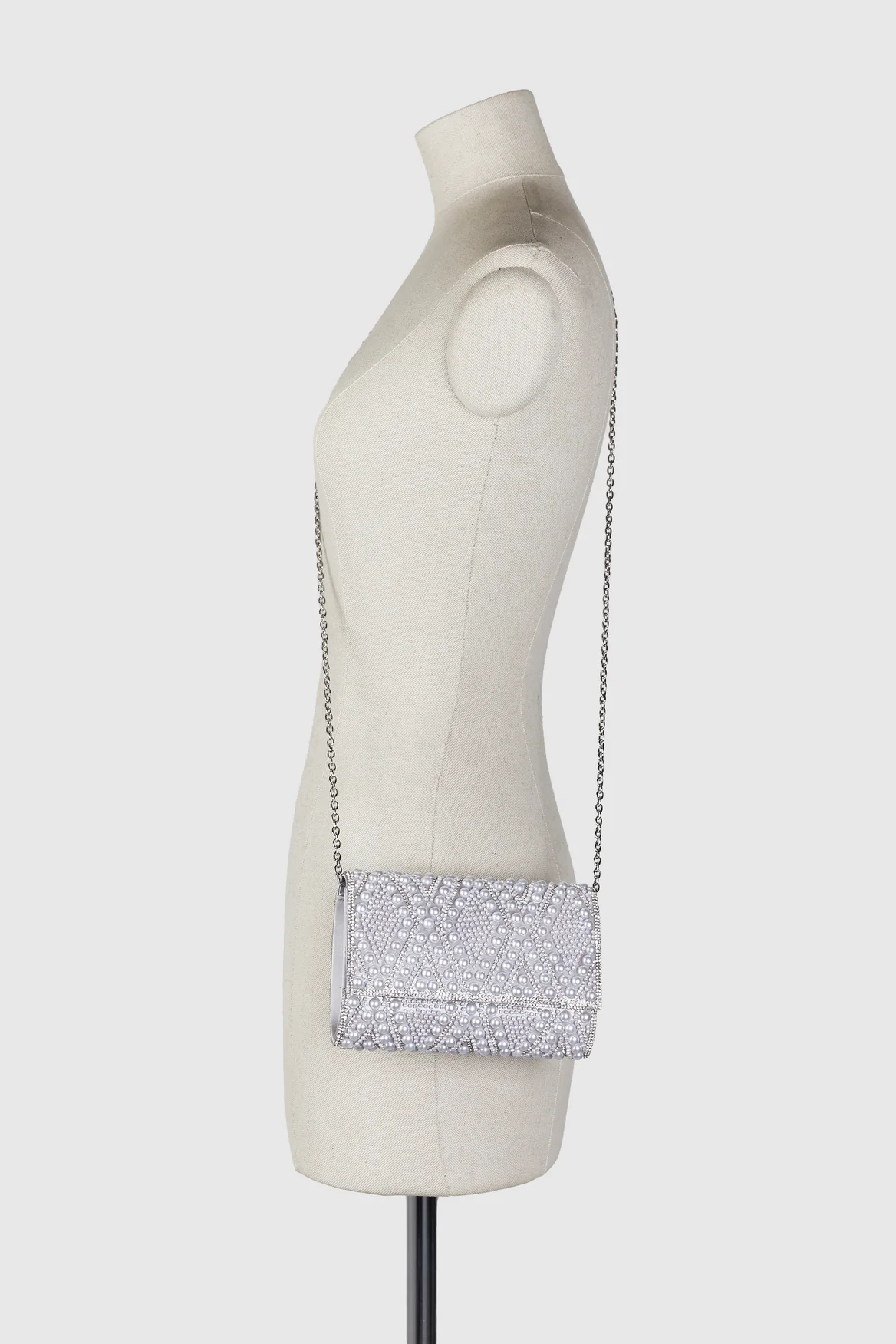 Diamante & Pearl Clutch Bag - Image 4